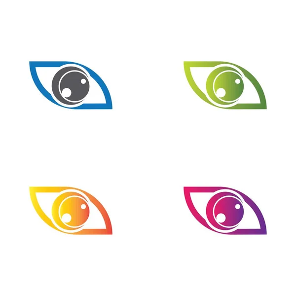Дизайн Векторной Иконки Логотипа Уходу Глазами — стоковый вектор