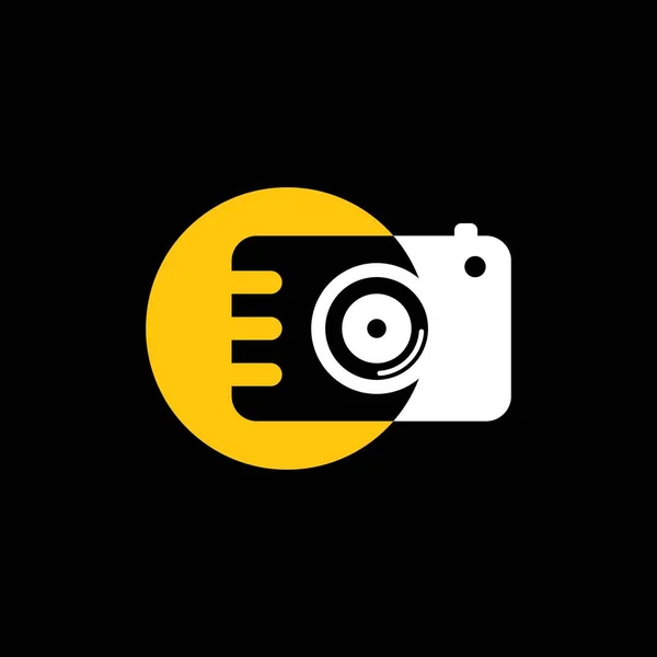 Camera Pictogram Vector Logo Ontwerp — Stockvector
