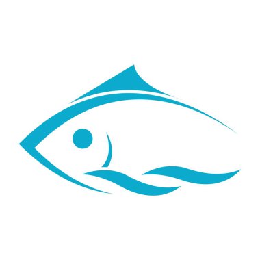 Balık logosu vektör tasarımı