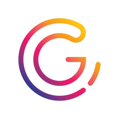 G harfi logo vektör tasarımı