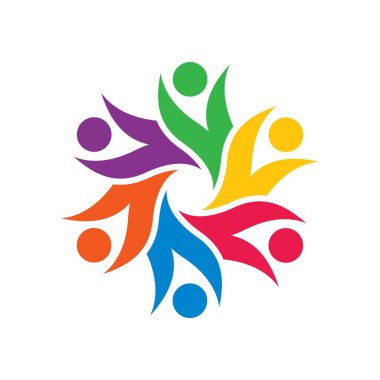 Takım çalışması logo vektör tasarımı