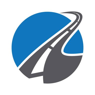 Yol logosu vektör tasarımı