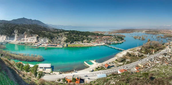 Lake Đurađ Albanië — Stockfoto