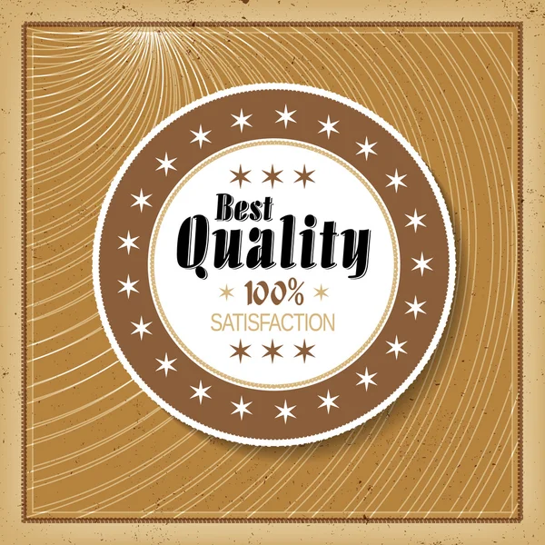 Rétro Meilleur label de qualité — Image vectorielle