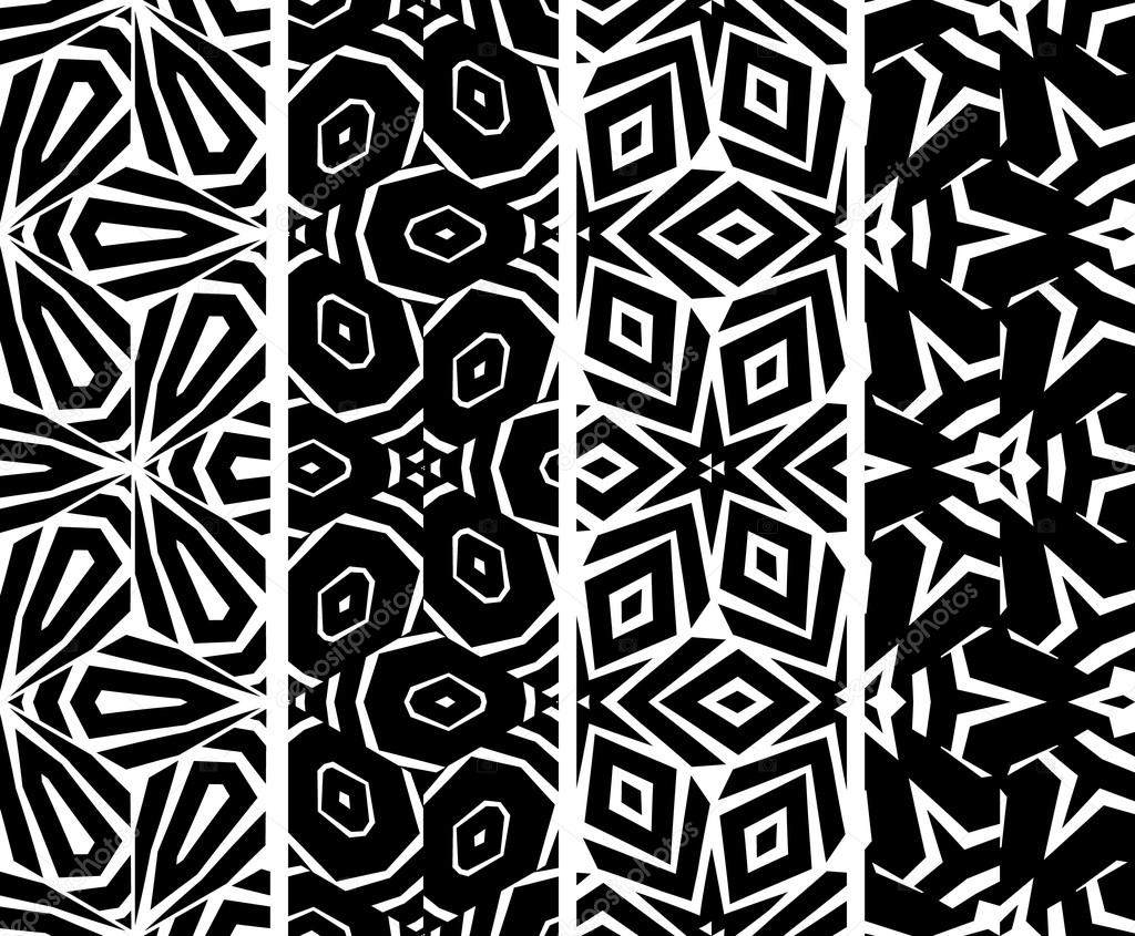 Set seamless geometric pattern
