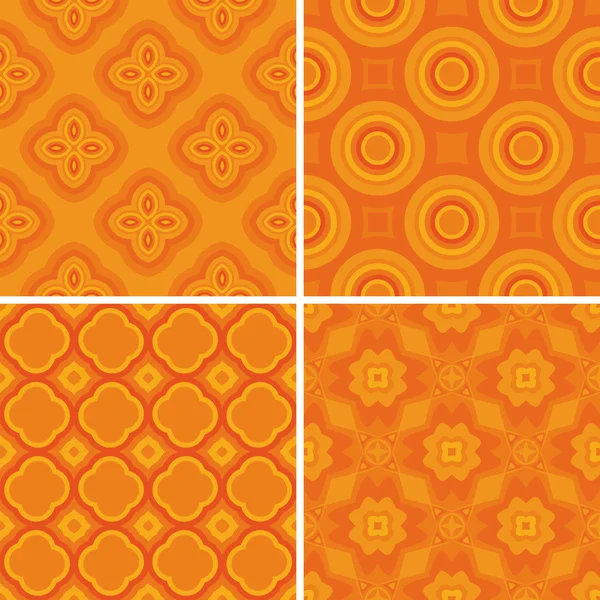 Set seamless decorative pattern — Stock Vector