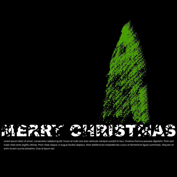 Merry Christmas vector card — Stock Vector