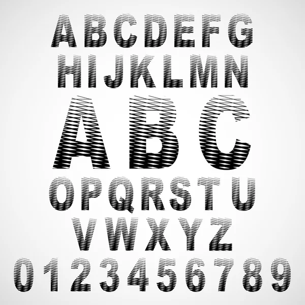 Dekoratív ábécé készlet — Stock Vector