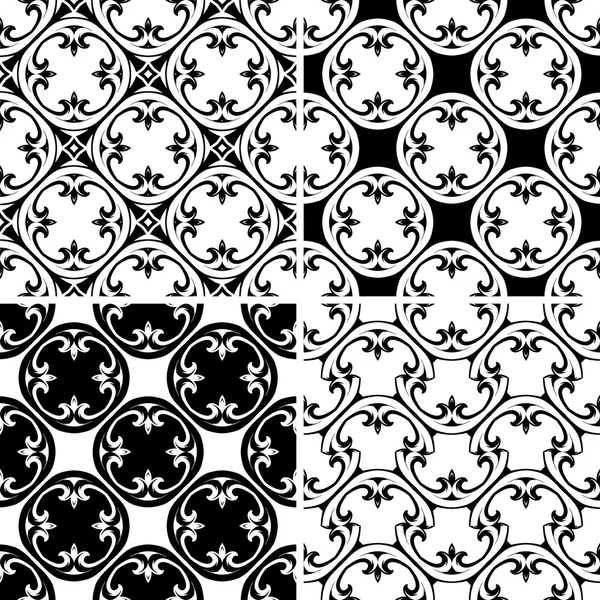 Set naadloos decoratief patroon — Stockvector