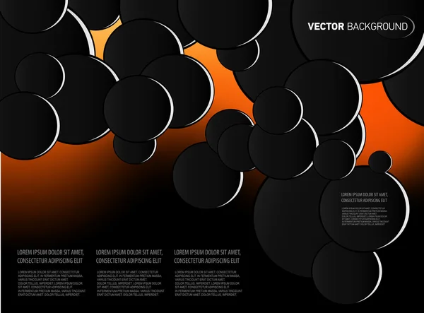 Abstract background with big circles — Stock Vector