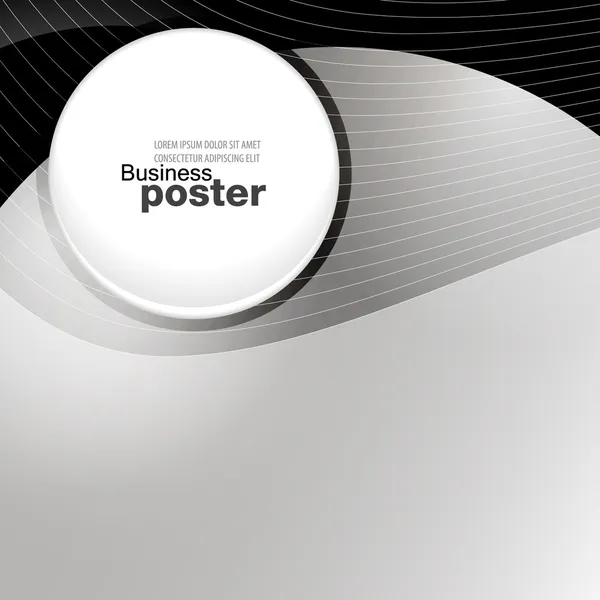 Elegante presentación de póster de negocios — Vector de stock