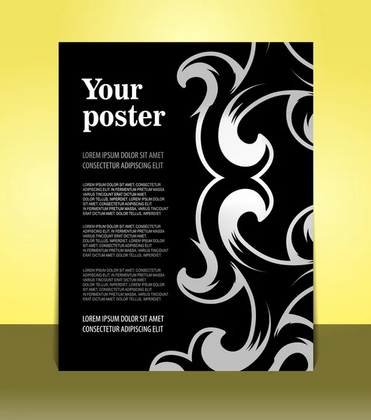 Decoratieve flyer ontwerp — Stockvector