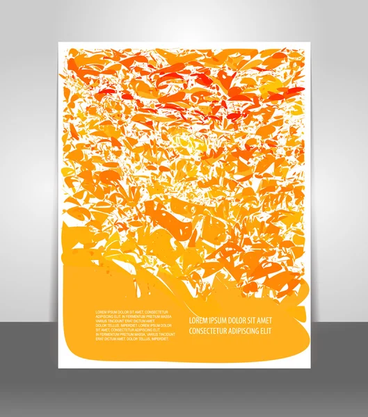 Orange Design Layout-Vorlage — Stockvektor