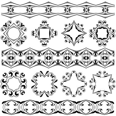 dekoratif tasarım öğeleri ayarlama