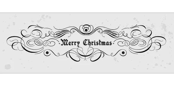 Kerst decoratieve kalligrafische element — Stockvector