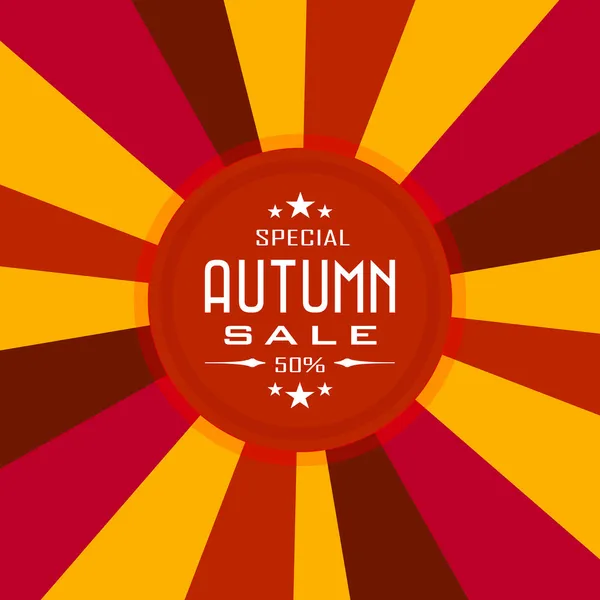 Venta otoño fondo — Vector de stock