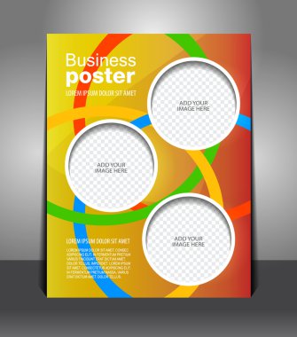 Business poster template clipart