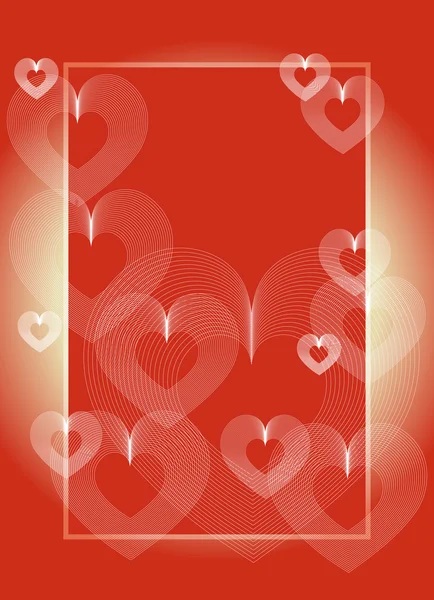 Background with hearts. — Stock Vector