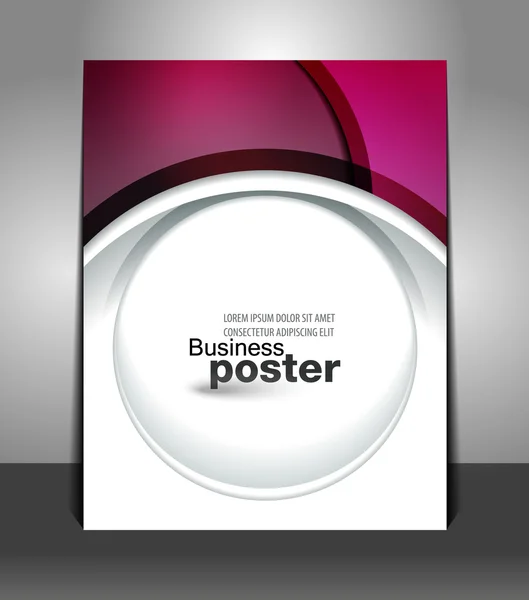 Diseño elegante de póster de negocios — Vector de stock
