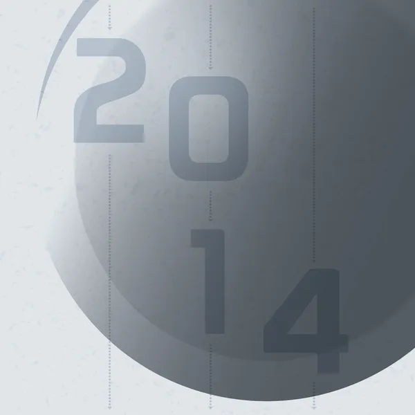 Hintergrund zum neuen Jahr 2014 — Stockvektor