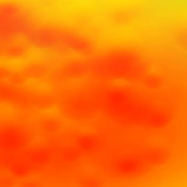 Fondo amarillo anaranjado abstracto con burbujas borrosas — Vector de stock