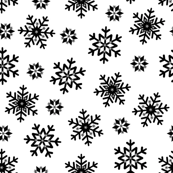 Naadloos patroon sneeuwvlok — Stockvector