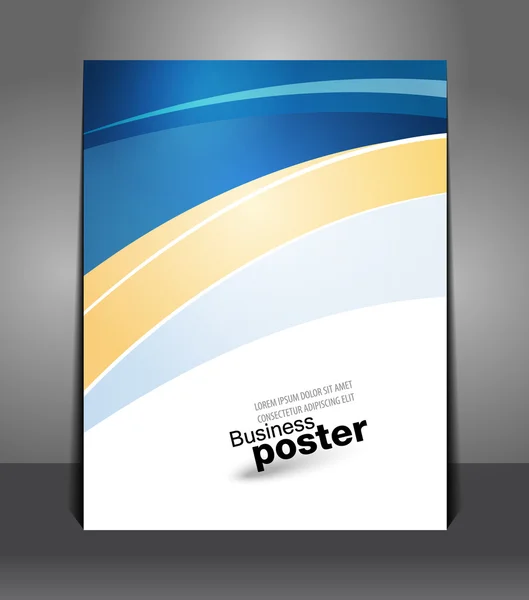 Presentation av business affisch — Stock vektor
