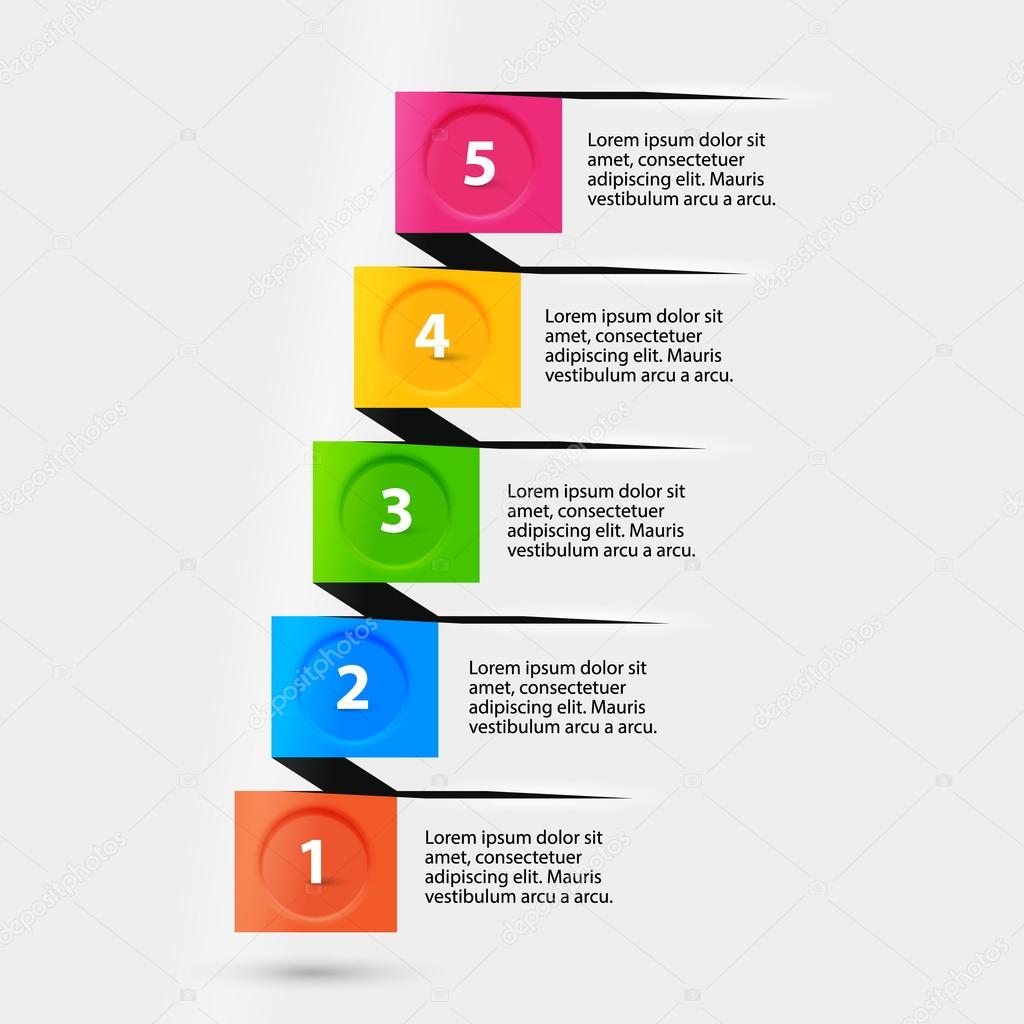 Vector abstract infographic template