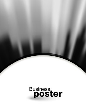 gri poster şablon arka plan ışınları ile