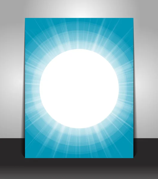 Modèle abstrait d'affiche bleue — Image vectorielle