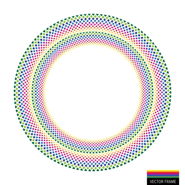 Vector arco-íris criativo Emblema fundo —  Vetores de Stock