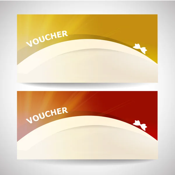 Gift certificate voucher — Stock Vector