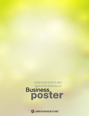 poster tasarım şablonu veya afiş bahar renkleri