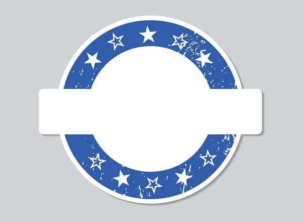 Vintage blue badge — Stockvector