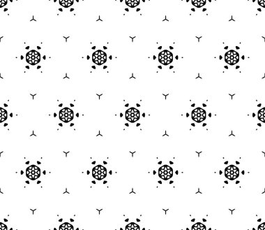 Süslü şekilli dekoratif vektörsüz desen, arabesk arkaplan tasarımı.