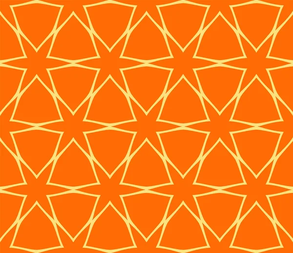 Decoratieve Geometrische Vector Naadloos Patroon Met Sier Vormen Kleur Arabesque — Stockvector