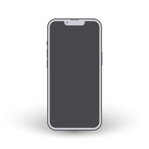 Phone Vector Template Business Gray Drawing Modern Smartphone Concept Graphic ベクターグラフィックス