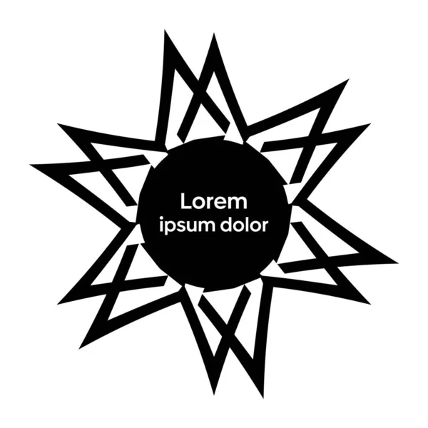 Creative Vector Illustration Template Web Sticker Desig Cover Star —  Vetores de Stock
