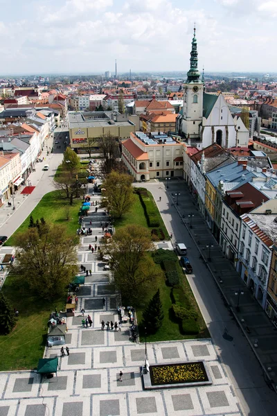 Prostejov z wieży ratusza, Republika Czeska — Zdjęcie stockowe