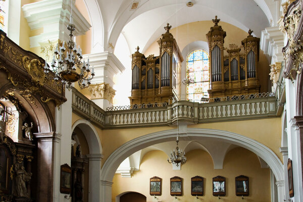 The interior of the church in Prostejov, Czech Republic