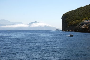 gezi turuna çevresinde ve capri, İtalya