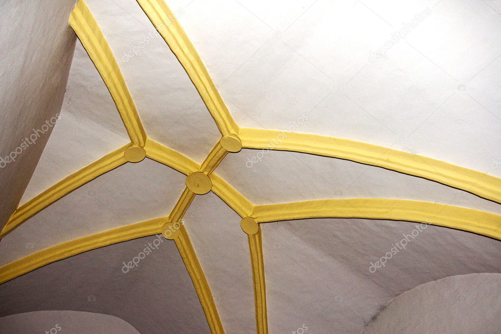 Detail of the ceiling in the church