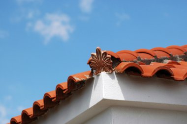 decoraties op daken in Griekenl.