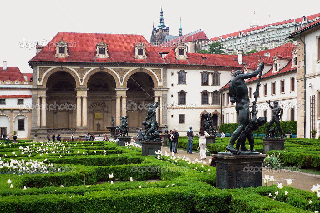 Wallenstein Palace Gardens below the Prague Castle