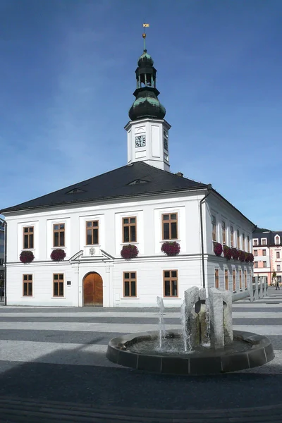 Jesenik stad in Moravië — Stockfoto