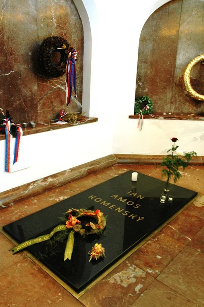 Τάφος του Τσεχική μητρική, Καθηγητή Ιωάννη amos comenius μέσα naarden — Φωτογραφία Αρχείου