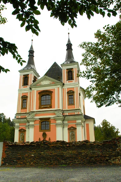 Паломническая церковь Стара Вода в Моравии — стоковое фото