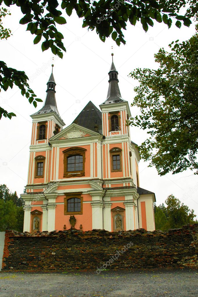 The pilgrimage church Stara Voda in Moravia