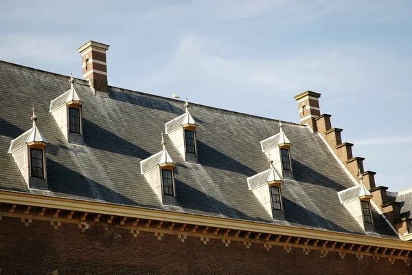 Het dak met dormer windows — Stockfoto