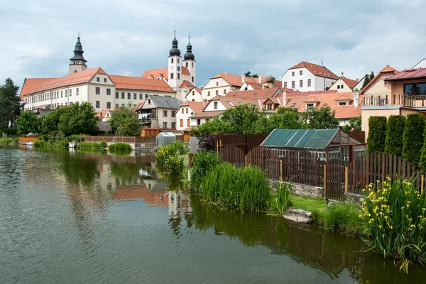 Telc, unesco város Csehországban — Stock Fotó